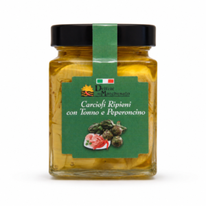 Vasetto di Carciofi ripieni con tonno e peperoncino Delizie del Marchesato