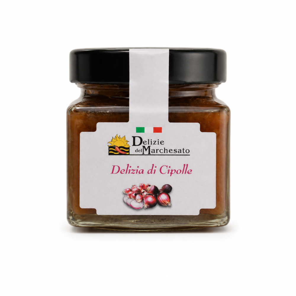 Vasetto Delizia di Cipolla composta agrodolce con uva sultanina castagne e spezie Delizie del Marchesato