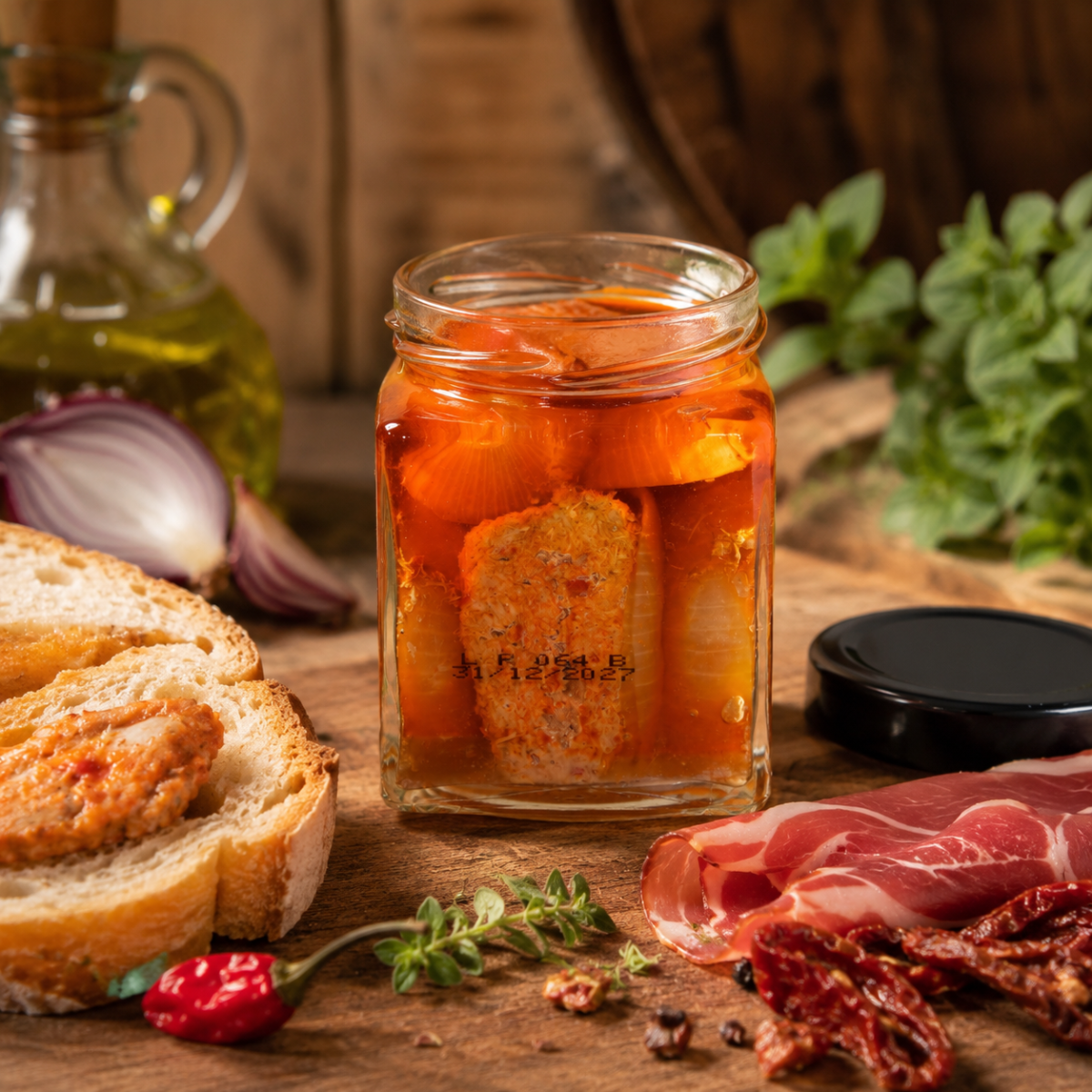 Vasetto di Cipolle di Tropea ripiene con tonno e ’Nduja Delizie del Marchesato