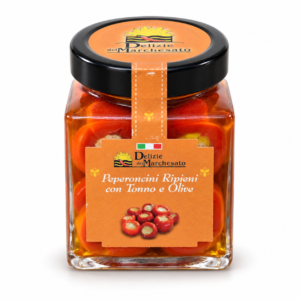 Peperoncini Ripieni con Tonno e Olive 280 g