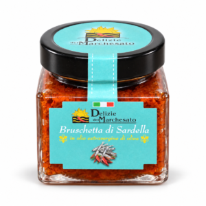 Vasetto di Bruschetta di Sardella Piccante da 180 g Delizie del Marchesato