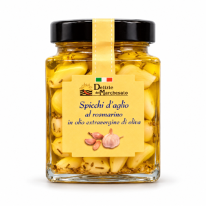 Vasetto di Spicchi d’Aglio al Rosmarino da 280 g Delizie del Marchesato