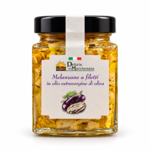 Vasetto di Melanzane a Filetti sott’olio da 280 g Delizie del Marchesato
